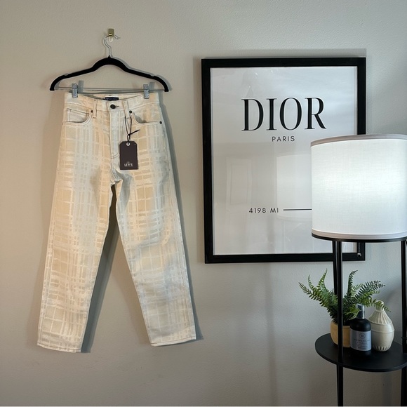 NWT Levi’s Made and Crafted in Italy Women’s taper leg plaid pants 25W x 27L - Picture 5 of 9